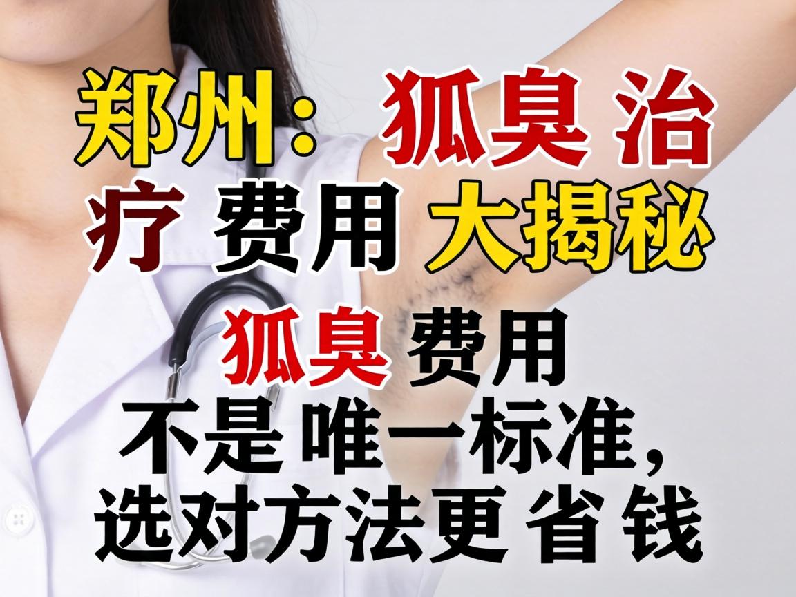 郑州狐臭治疗费用大揭秘，狐臭费用不是唯一标准，选对方法更省钱