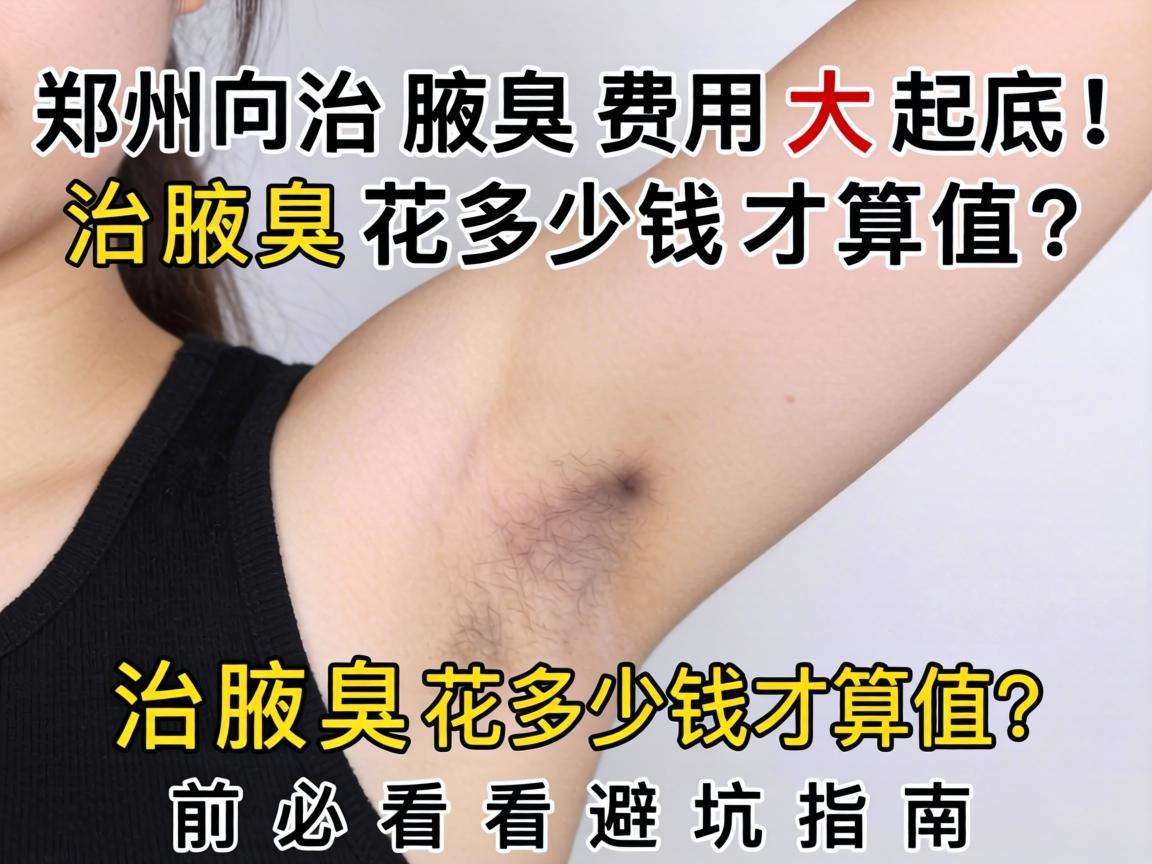 郑州治腋臭费用大起底！治腋臭花多少钱才算值？治腋臭前必看避坑指南