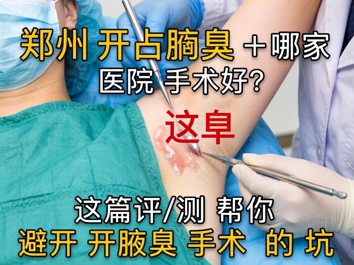 郑州开腋臭手术哪家医院好？这篇评测帮你避开开腋臭手术的坑
