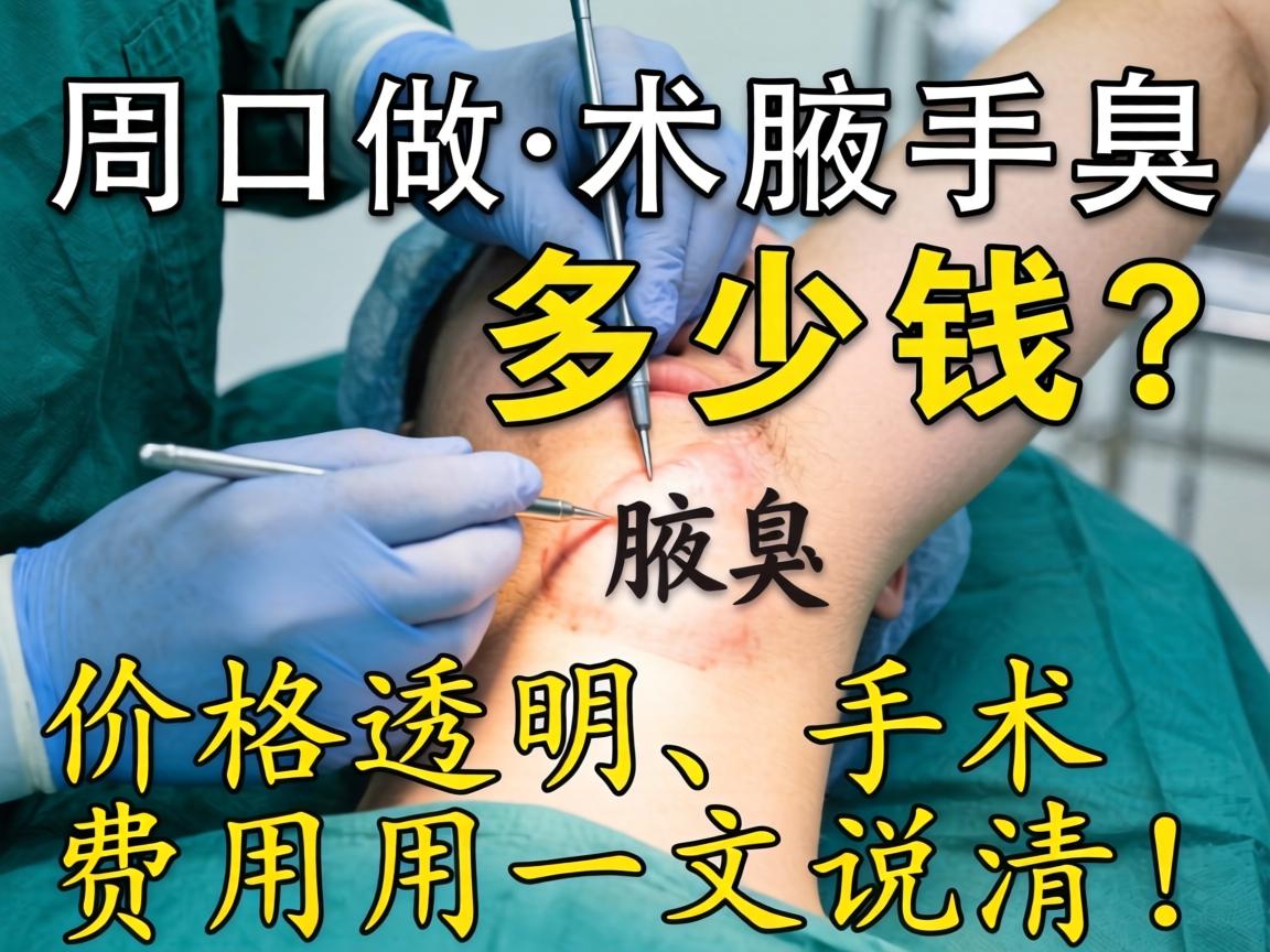 在周口做腋臭手术多少钱？价格透明，手术费用一文说清！