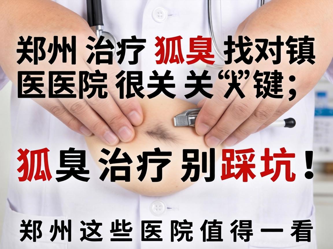 郑州治疗狐臭找对医院很关键，狐臭治疗别踩坑！郑州这些医院值得一看