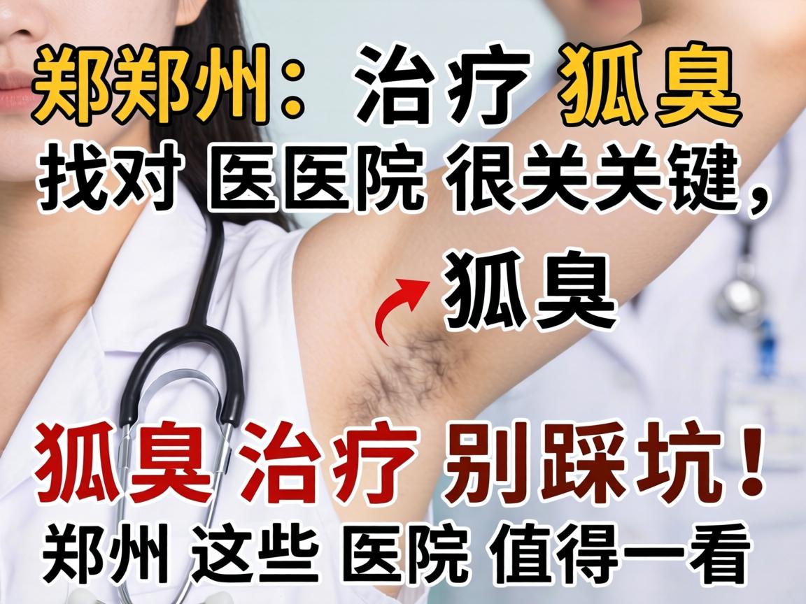 郑州治疗狐臭找对医院很关键，狐臭治疗别踩坑！郑州这些医院值得一看
