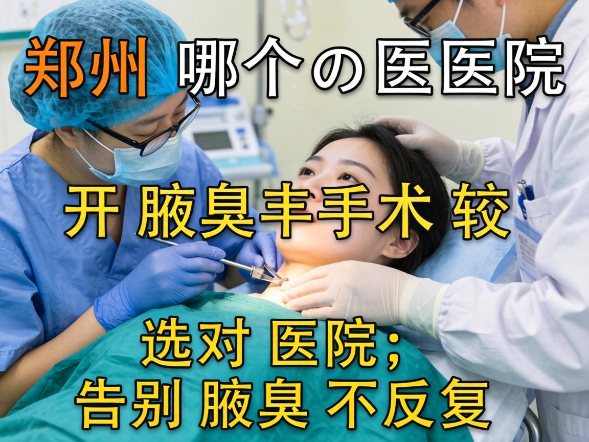 郑州哪个医院开腋臭手术较好？选对医院，告别腋臭不反复