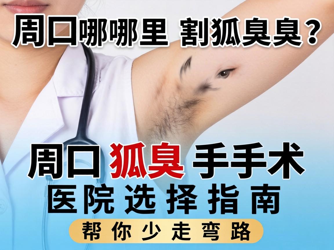 周口哪里割狐臭？周口狐臭手术医院选择指南，帮你少走弯路