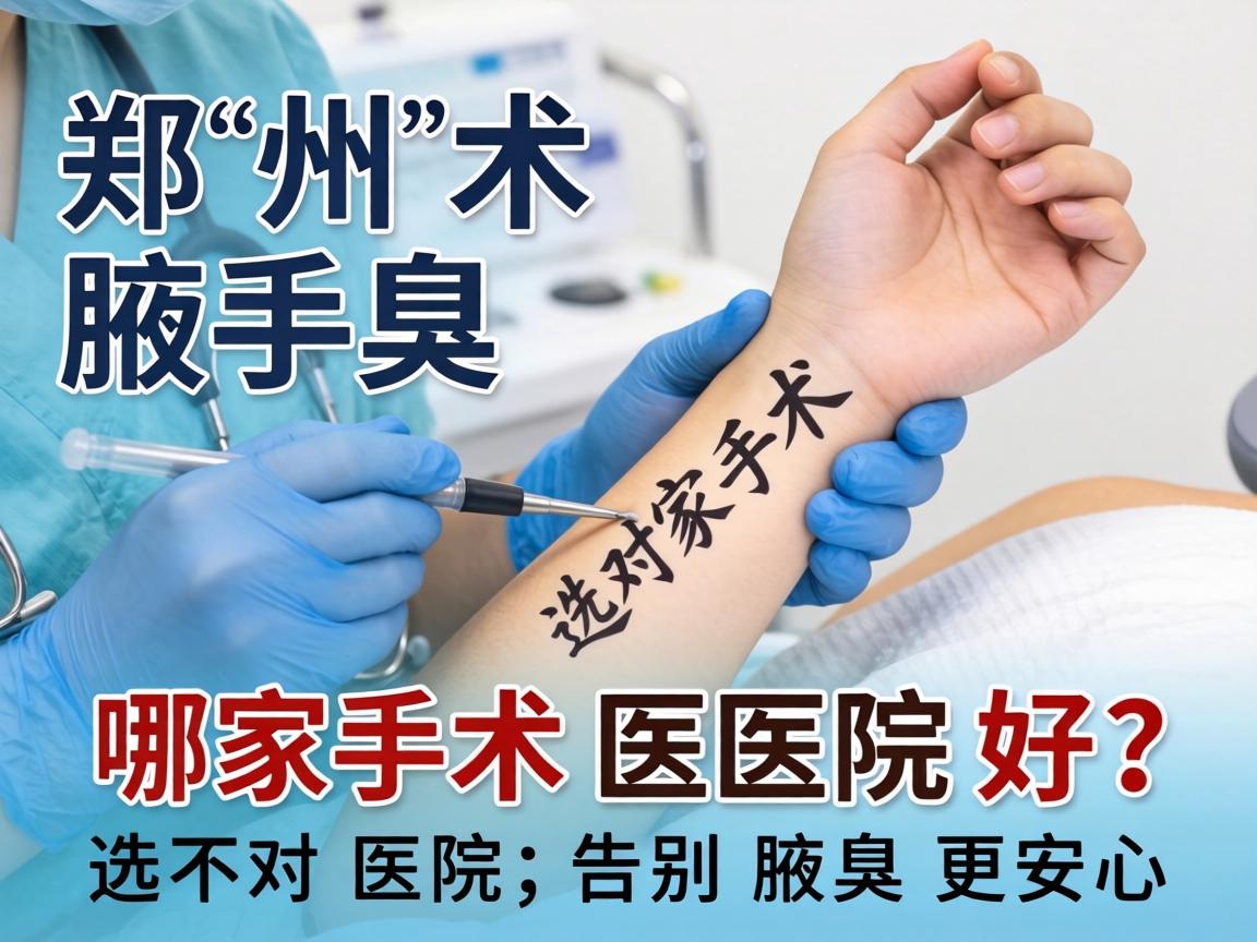 郑州腋臭手术哪家医院好？选对医院，告别腋臭更安心