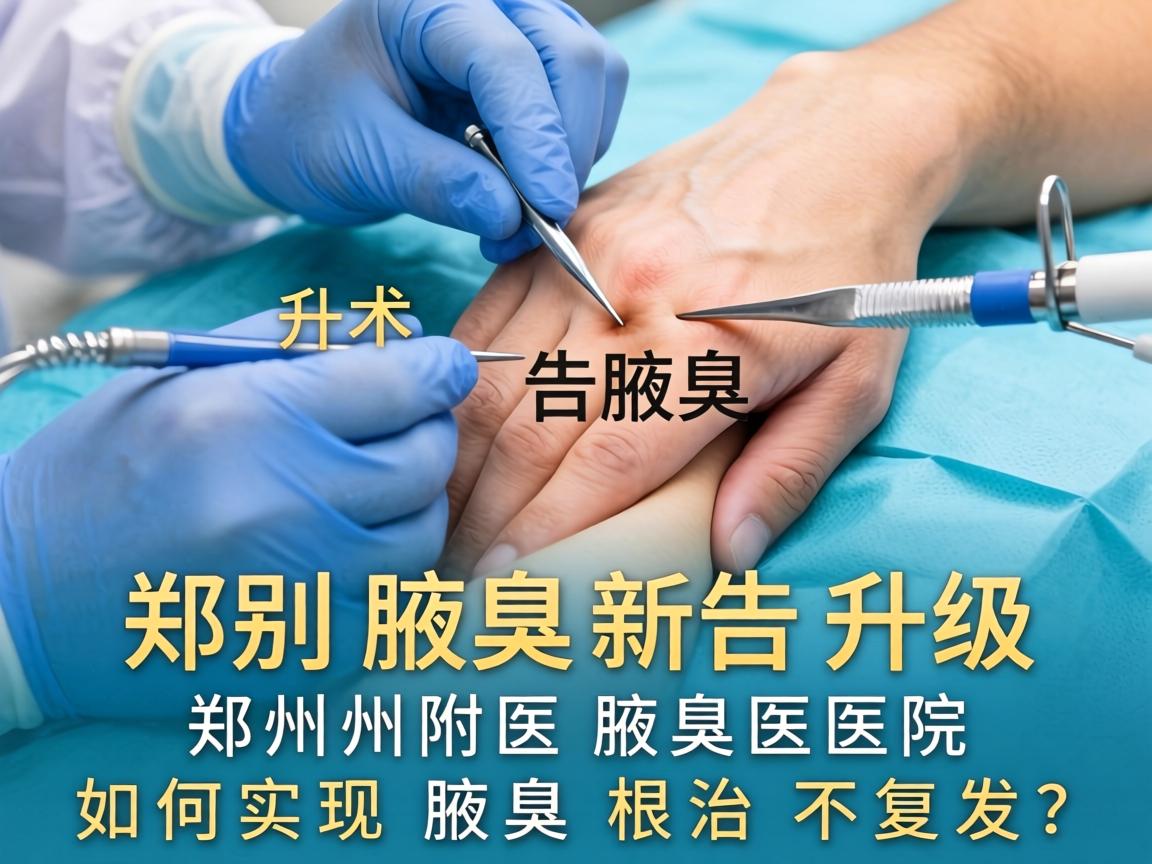 腋臭手术技术新升级，告别腋臭，郑州附医腋臭医院如何实现腋臭根治不复发？