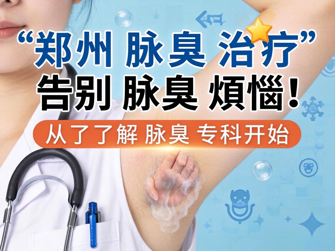 郑州腋臭治疗，告别腋臭烦恼，从了解腋臭专科开始