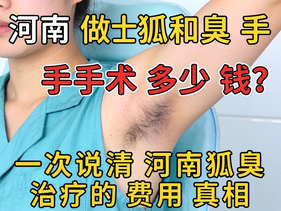 河南做狐臭手术多少钱？一次说清河南狐臭治疗的费用真相