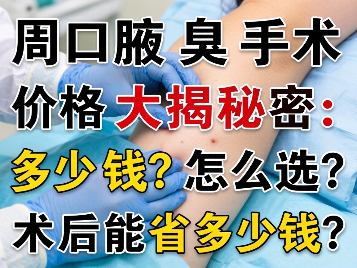 周口腋臭手术价格大揭秘，多少钱？怎么选？术后能省多少钱？