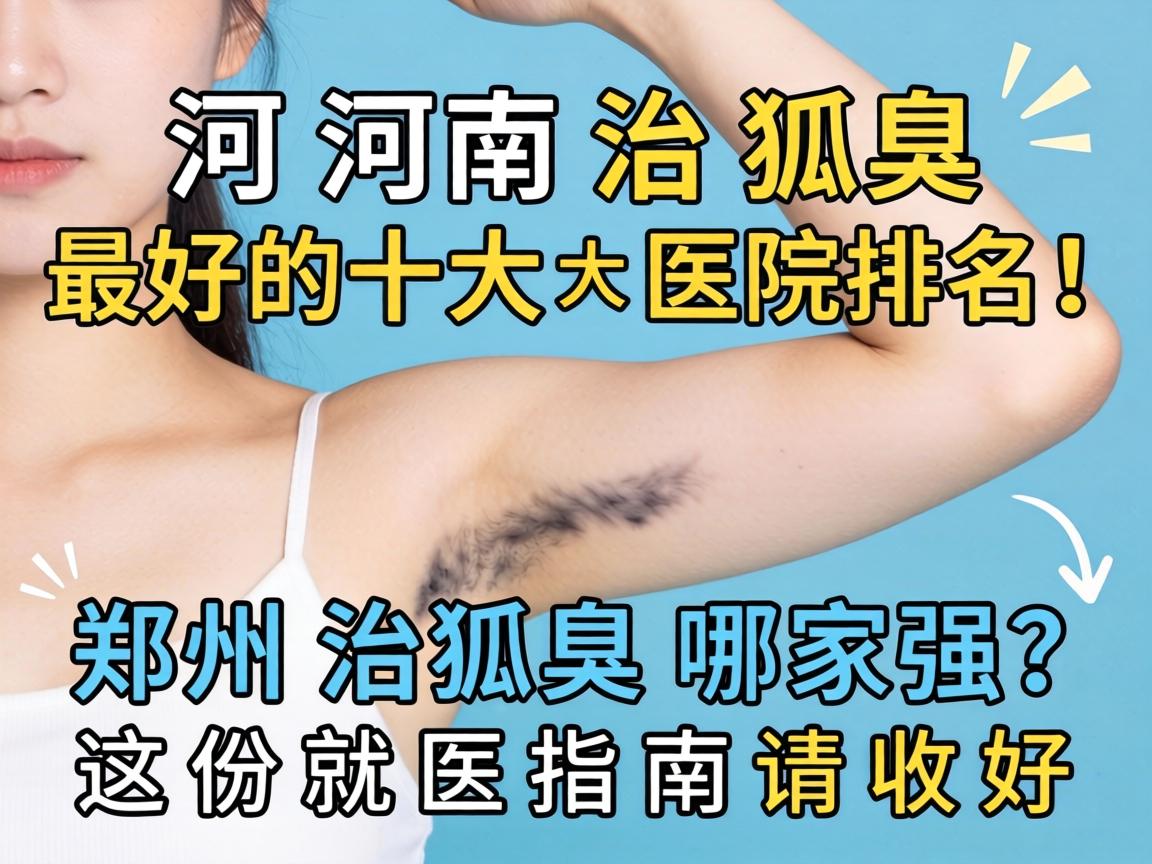 河南治狐臭最好的十大医院排名！郑州治狐臭哪家强？这份就医指南请收好