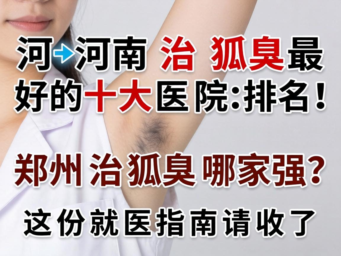 河南治狐臭最好的十大医院排名！郑州治狐臭哪家强？这份就医指南请收好