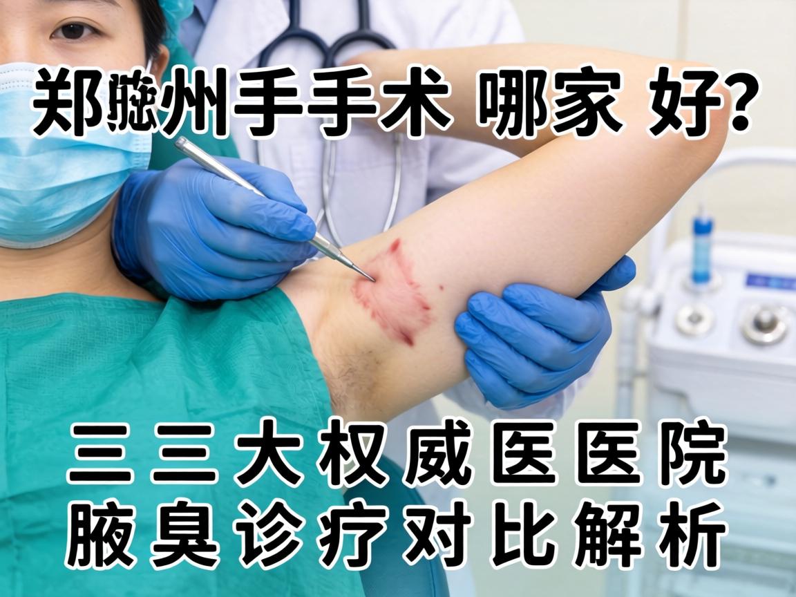 郑州腋臭手术哪家好？三大权威医院腋臭诊疗对比解析