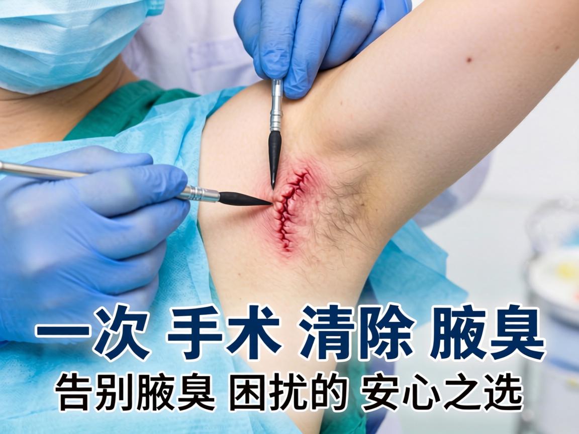 腋臭微创手术，一次手术清除腋臭，告别腋臭困扰的安心之选