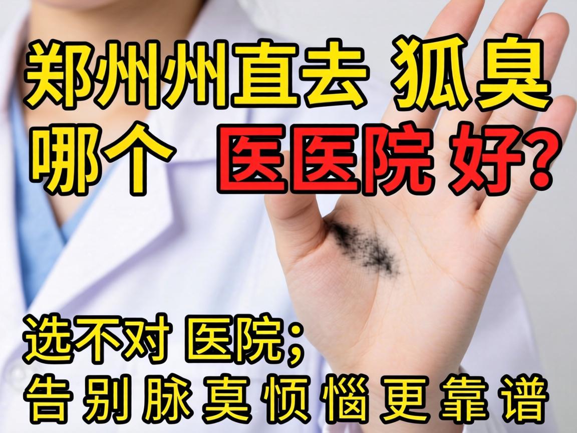 郑州去狐臭哪个医院好？选对医院，告别腋臭烦恼更靠谱
