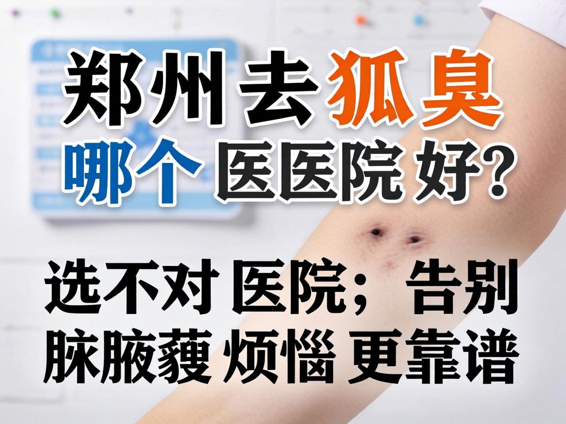 郑州去狐臭哪个医院好？选对医院，告别腋臭烦恼更靠谱