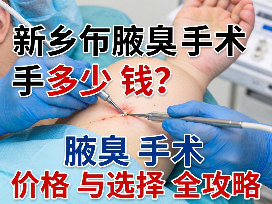 新乡腋臭手术多少钱？腋臭手术价格与选择全攻略