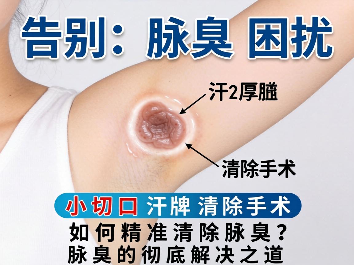 告别腋臭困扰，小切口汗腺清除术如何精准清除腋臭？腋臭的彻底解决之道