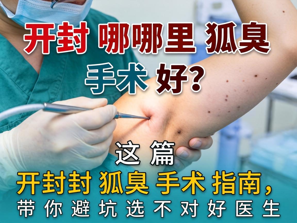 开封哪里狐臭手术好？这篇开封狐臭手术指南，带你避坑选对好医生