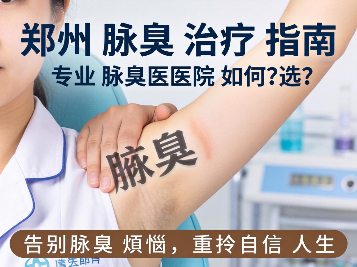 郑州腋臭治疗指南，专业腋臭医院如何选？告别腋臭烦恼，重拾自信人生