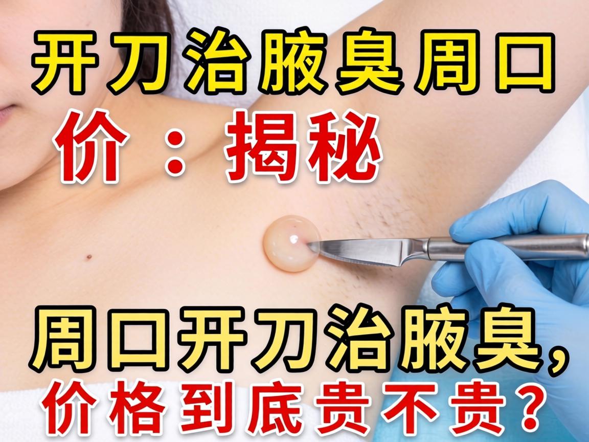 开刀治腋臭周口价格揭秘，周口开刀治腋臭，价格到底贵不贵？