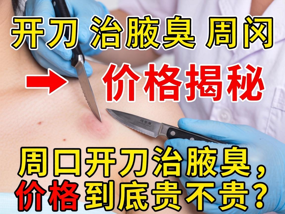 开刀治腋臭周口价格揭秘，周口开刀治腋臭，价格到底贵不贵？