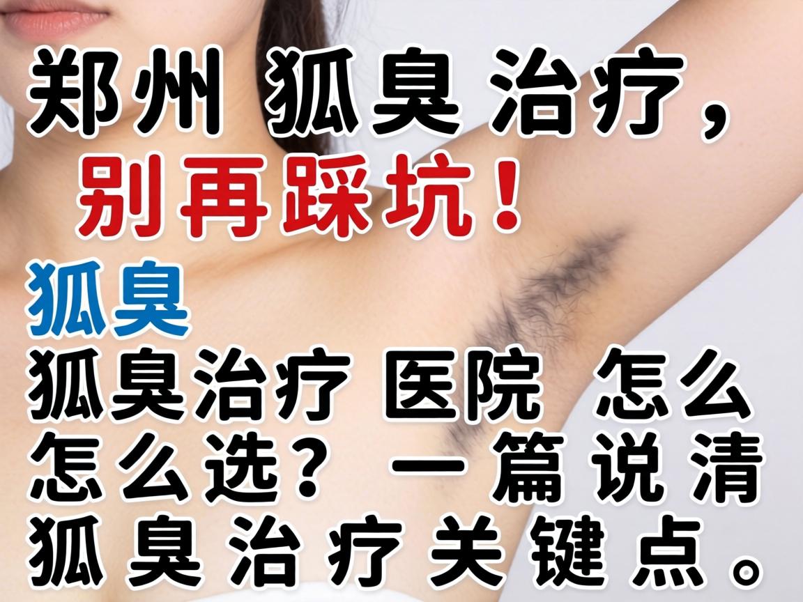 郑州狐臭治疗，别再踩坑！狐臭治疗医院怎么选？一篇说清狐臭治疗关键点