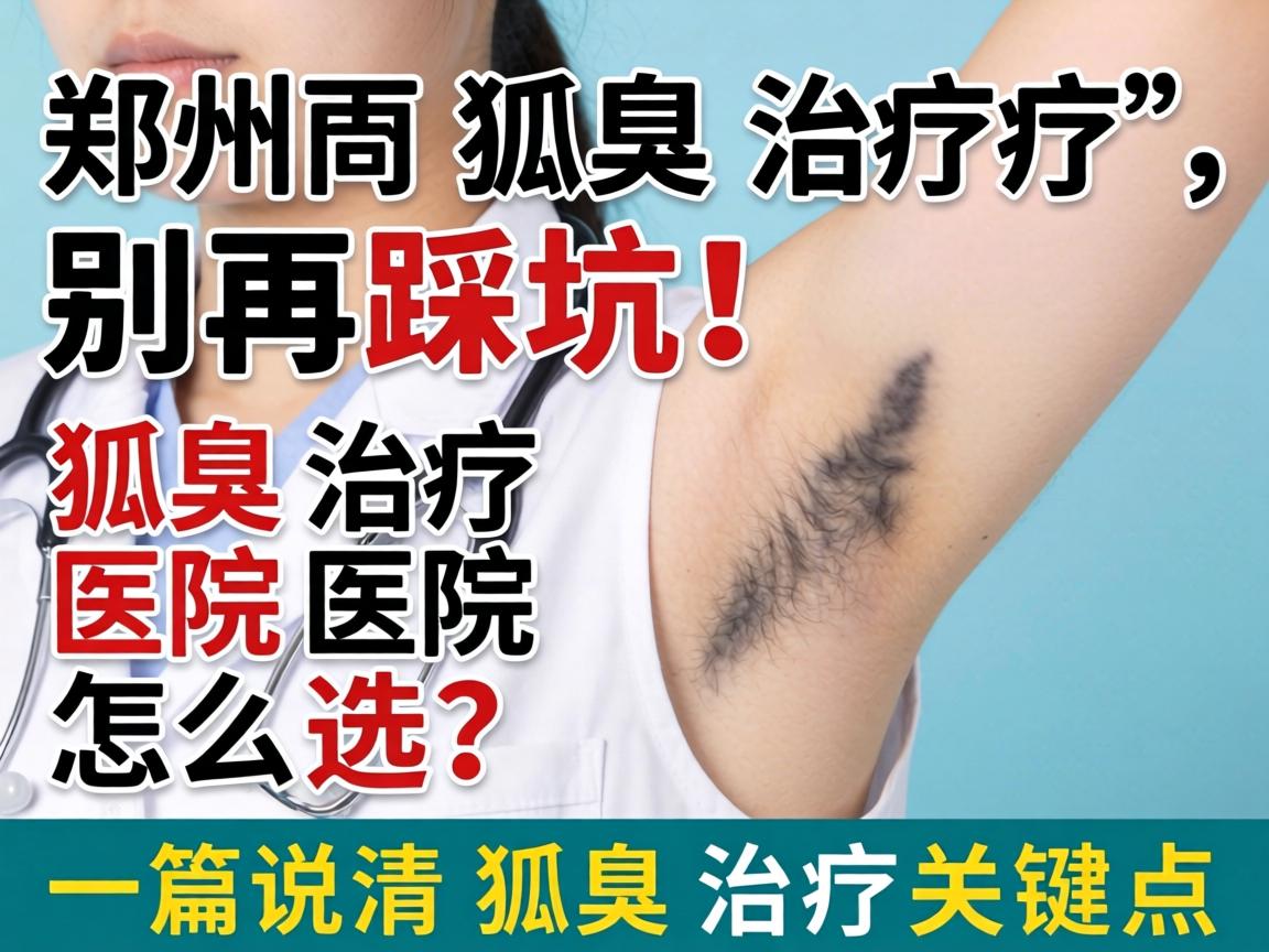 郑州狐臭治疗，别再踩坑！狐臭治疗医院怎么选？一篇说清狐臭治疗关键点