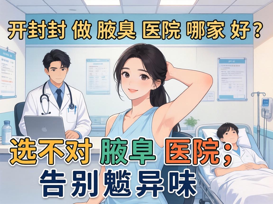 开封做腋臭医院哪家好？选对腋臭医院，告别尴尬异味