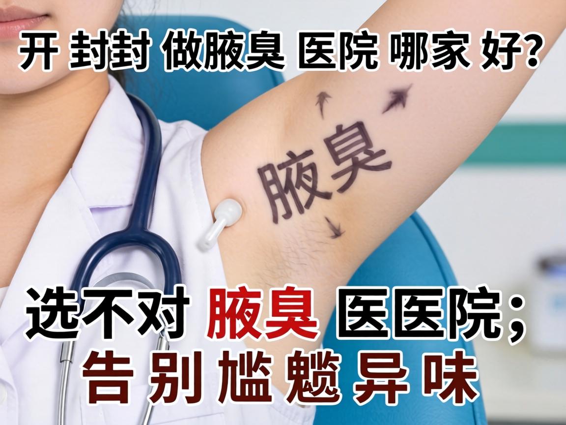 开封做腋臭医院哪家好？选对腋臭医院，告别尴尬异味