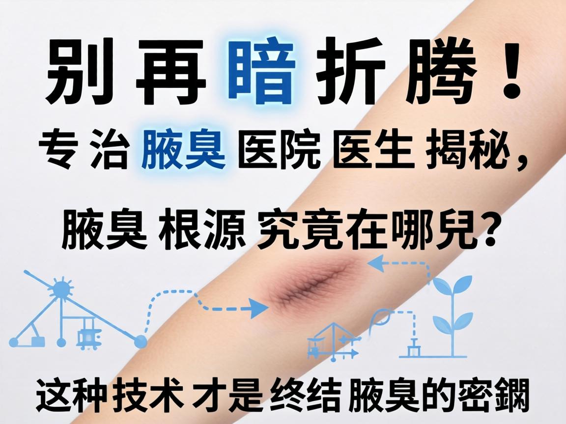 别再瞎折腾！专治腋臭医院医生揭秘，腋臭根源究竟在哪儿？这种技术才是终结腋臭的密钥