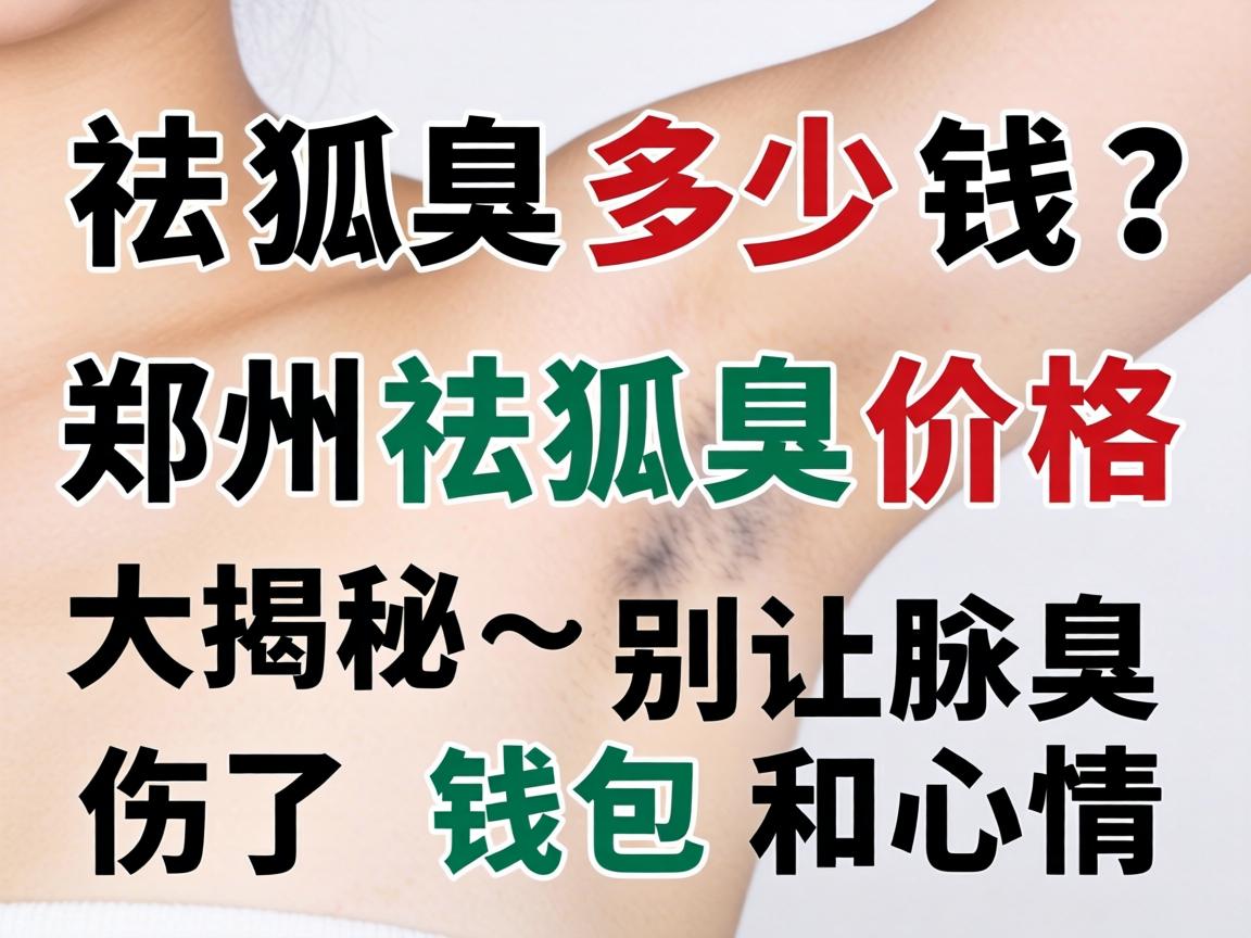 祛狐臭多少钱？郑州祛狐臭价格大揭秘，别让腋臭伤了钱包和心情