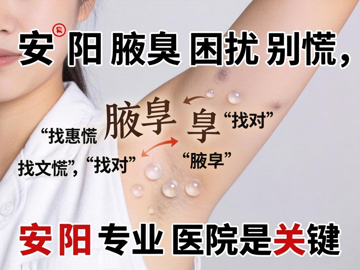 安阳腋臭困扰别慌，找对安阳专业医院是关键