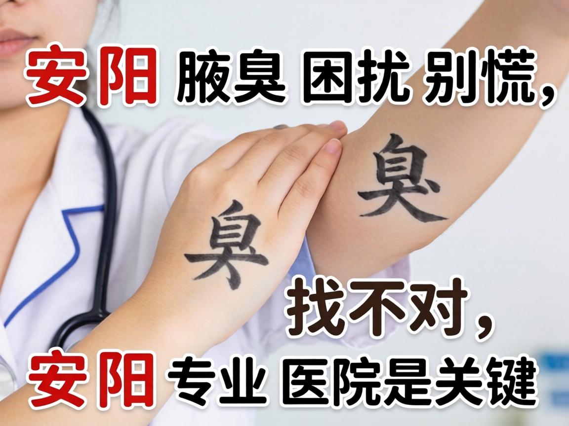 安阳腋臭困扰别慌，找对安阳专业医院是关键