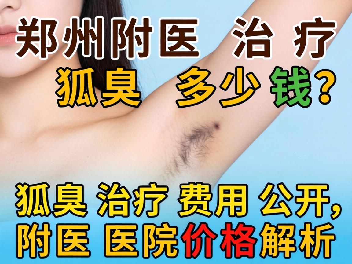郑州附医治疗狐臭多少钱？狐臭治疗费用公开，附医医院价格解析