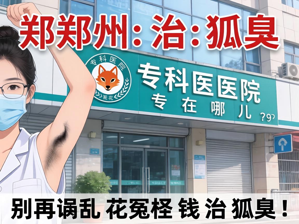 郑州治狐臭，这家专科医院专在哪儿？别再乱花冤枉钱治狐臭！