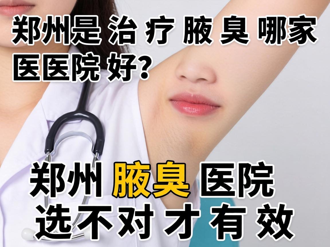 郑州治疗腋臭哪家医院好？郑州腋臭医院选对才有效