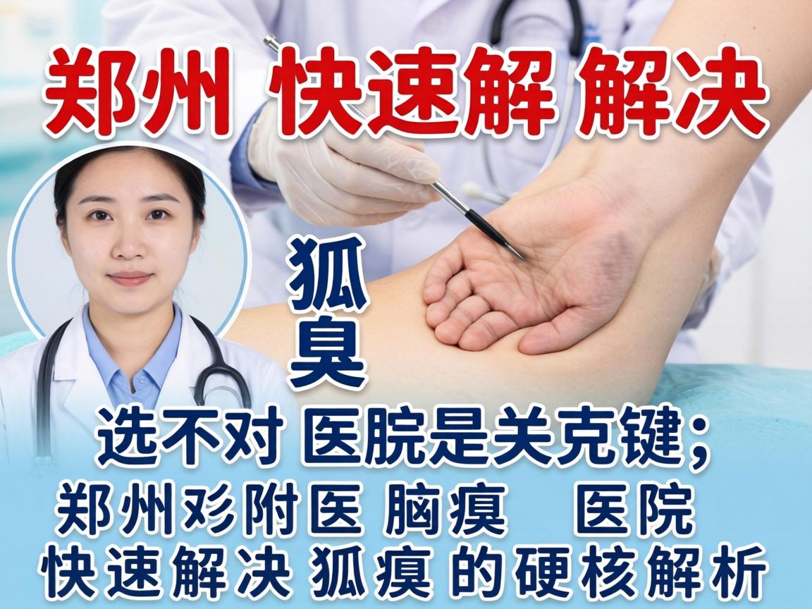郑州快速解决狐臭，选对医院是关键，郑州附医腋臭医院快速解决狐臭的硬核解析