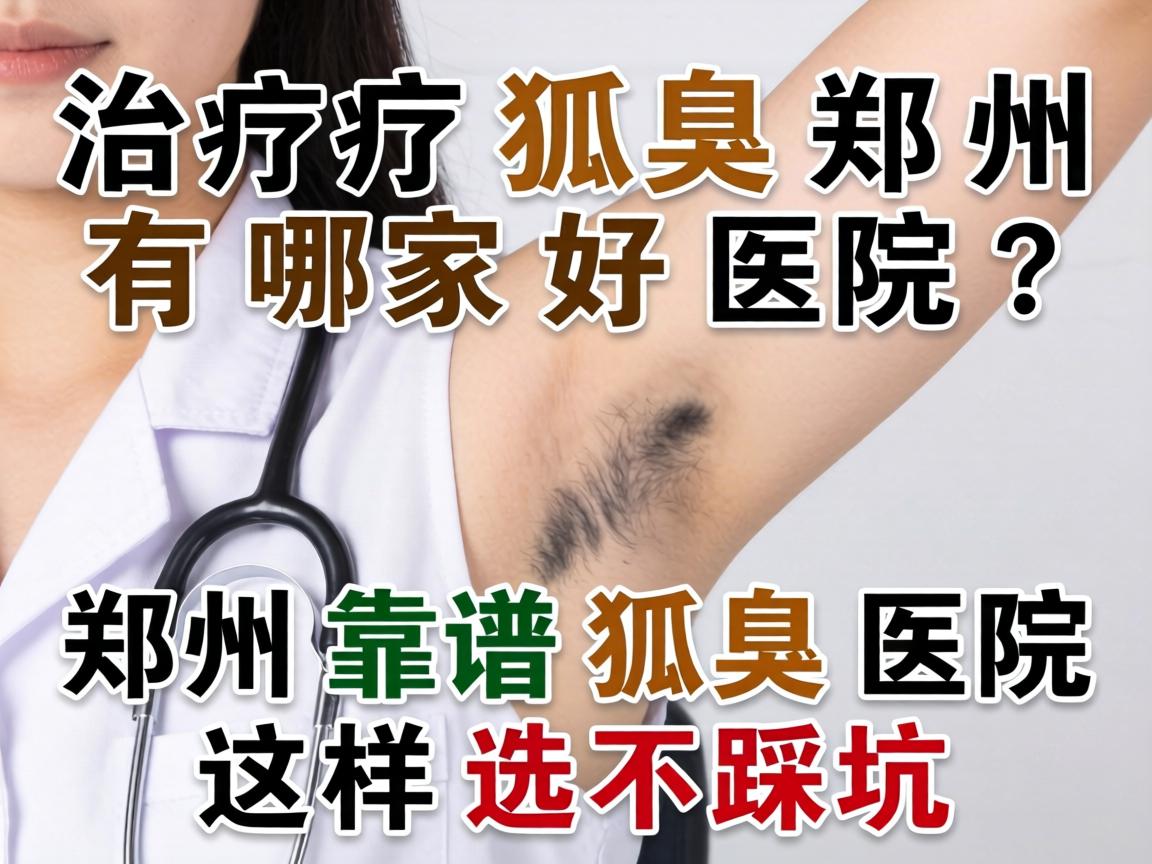 治疗狐臭郑州有哪家好医院？郑州靠谱狐臭医院这样选不踩坑