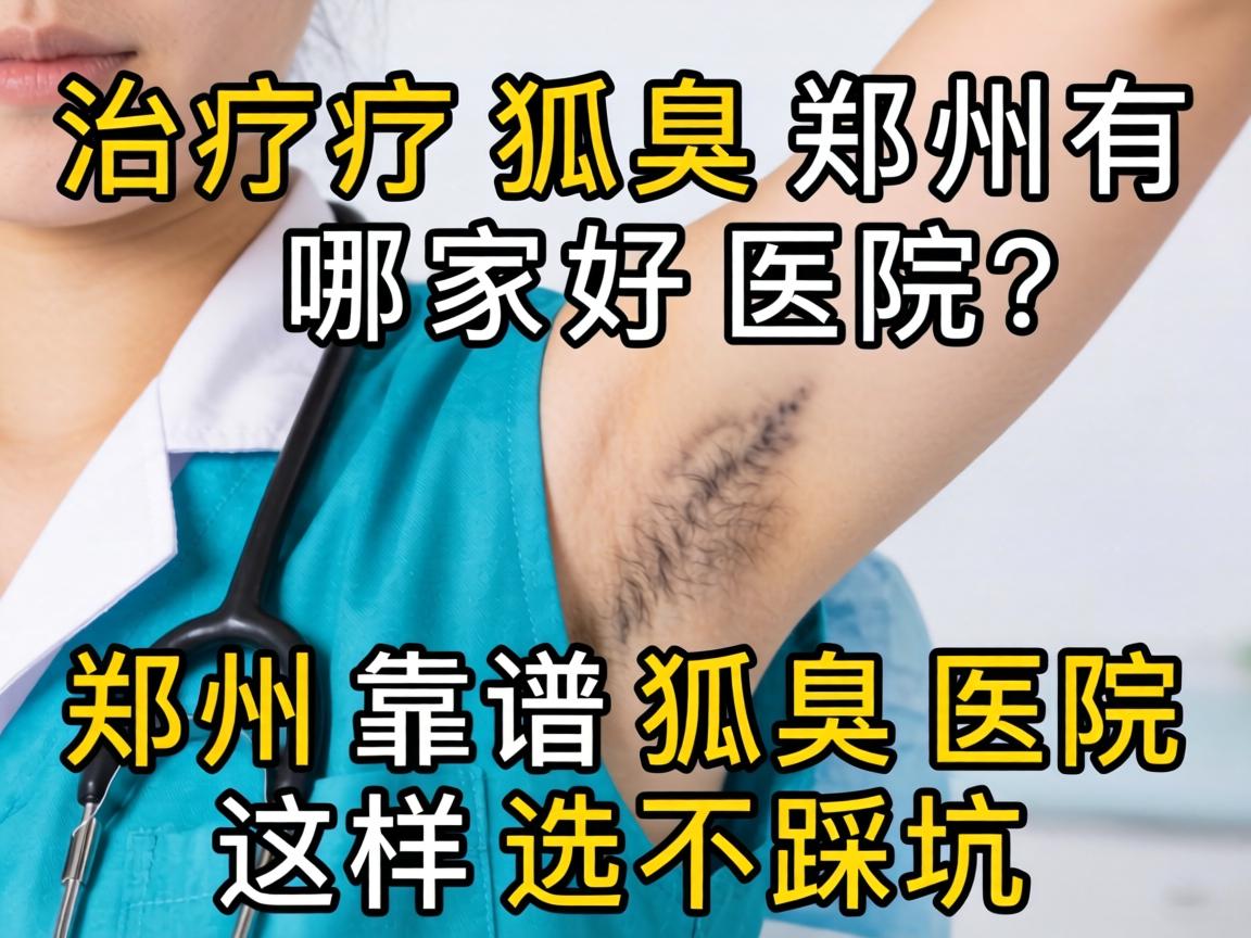 治疗狐臭郑州有哪家好医院？郑州靠谱狐臭医院这样选不踩坑