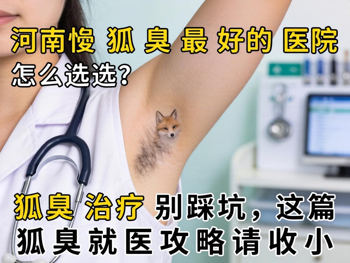 河南狐臭最好的医院怎么选？狐臭治疗别踩坑，这篇狐臭就医攻略请收好