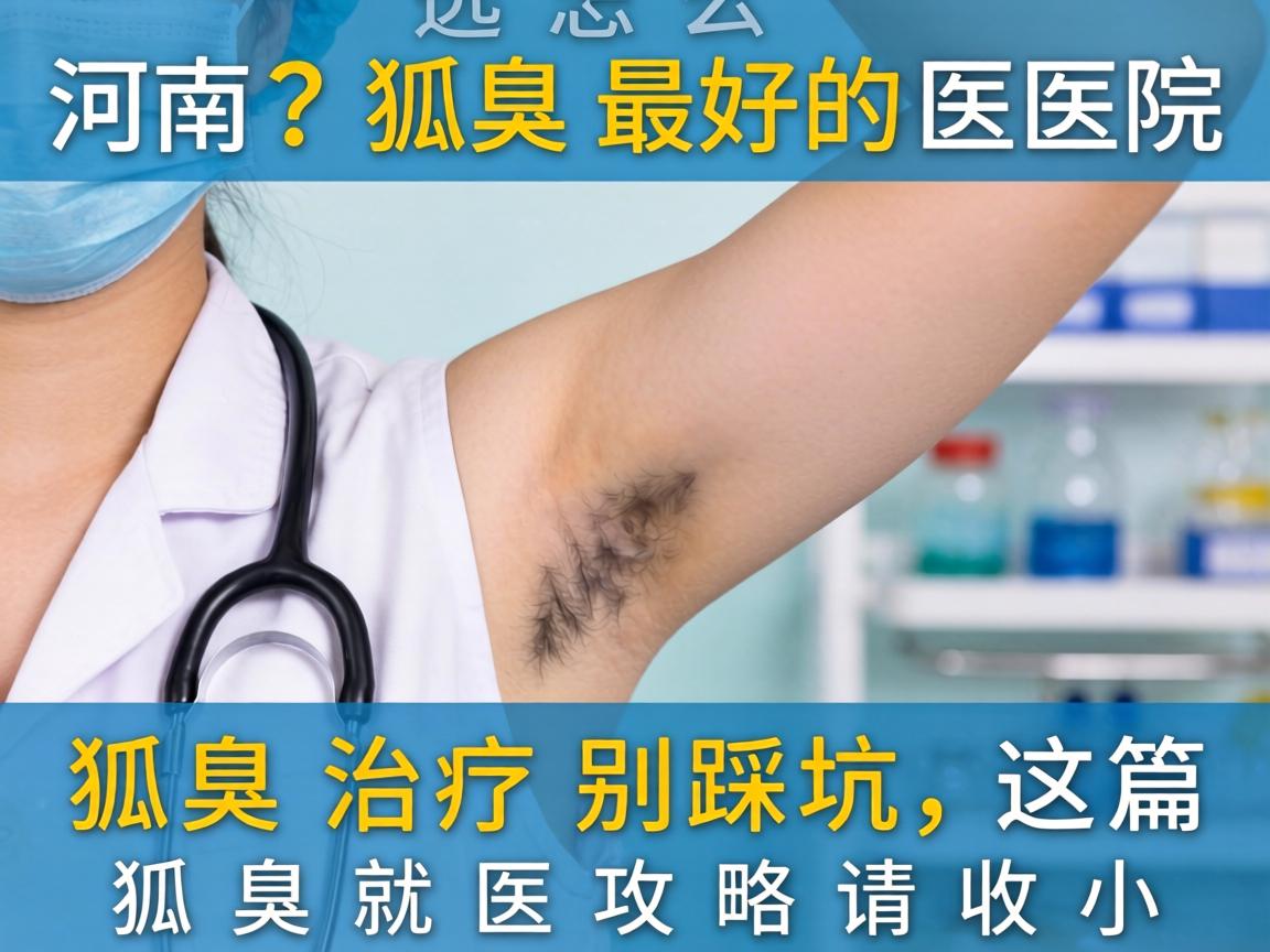 河南狐臭最好的医院怎么选？狐臭治疗别踩坑，这篇狐臭就医攻略请收好