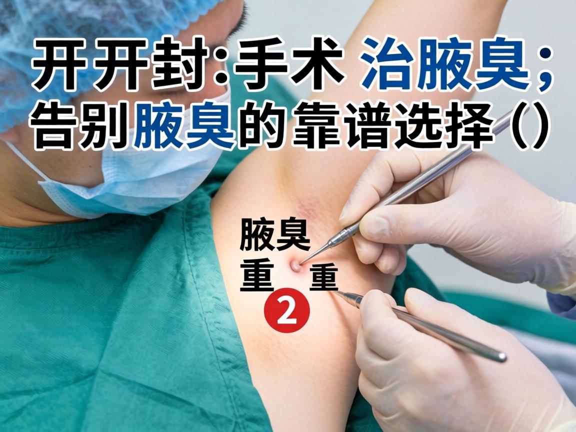 开封手术治腋臭，告别腋臭的靠谱选择（标题中腋臭重复2次）