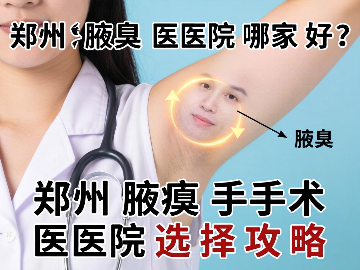郑州腋臭医院哪家好？郑州腋臭手术医院选择攻略