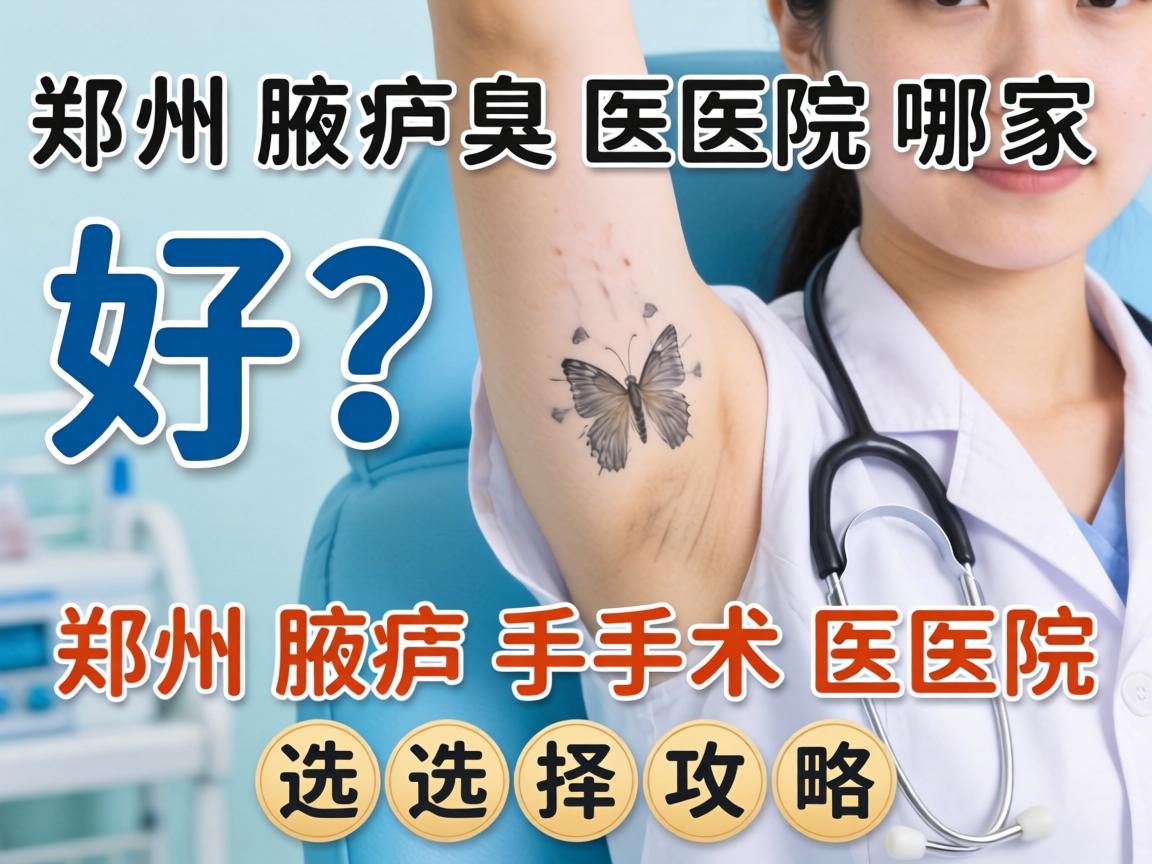 郑州腋臭医院哪家好？郑州腋臭手术医院选择攻略