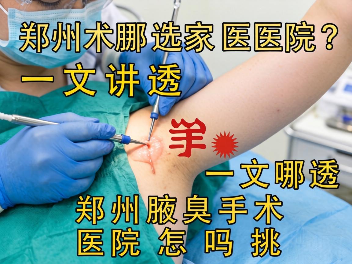 郑州腋臭手术选哪家医院？一文讲透郑州腋臭手术医院怎么挑