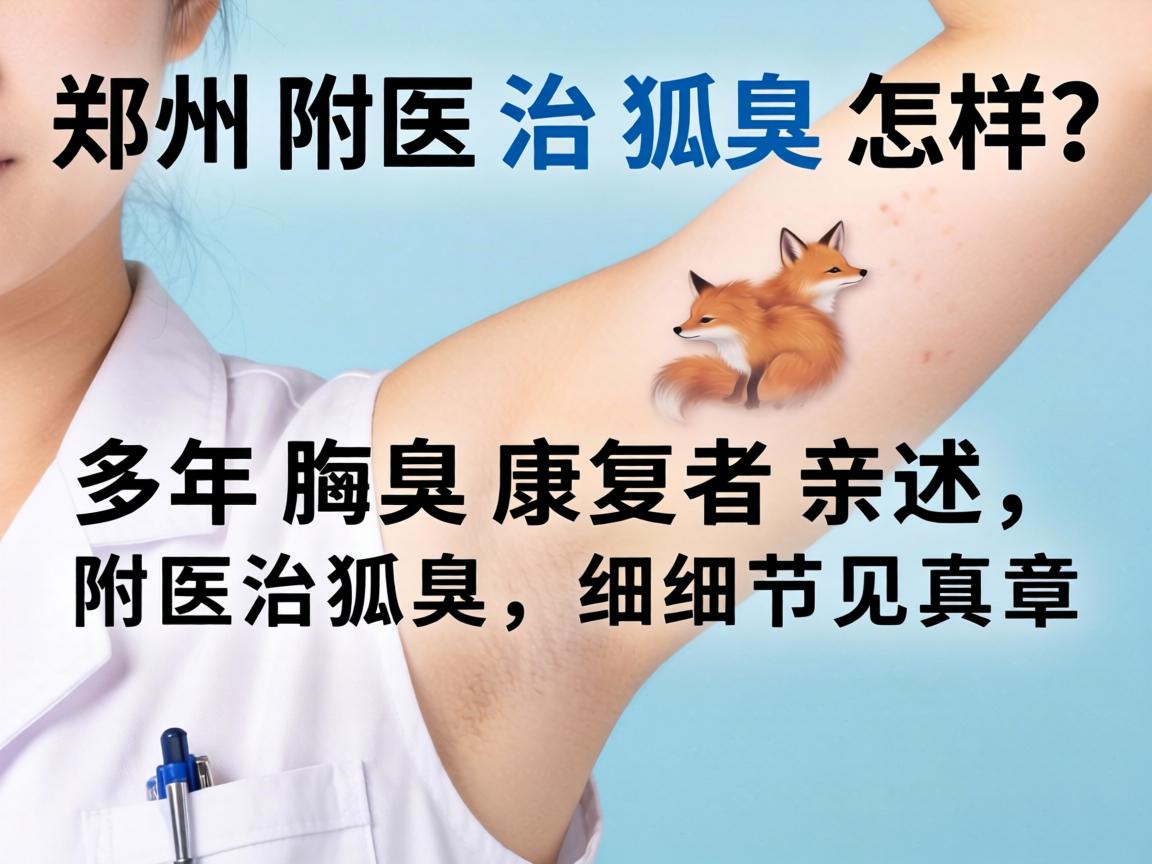 郑州附医治狐臭怎样?多年腋臭康复者亲述,附医治狐臭,细节见真章 郑州附医治狐臭怎样?多年腋臭康复者亲述,附医治狐臭,细节见真章