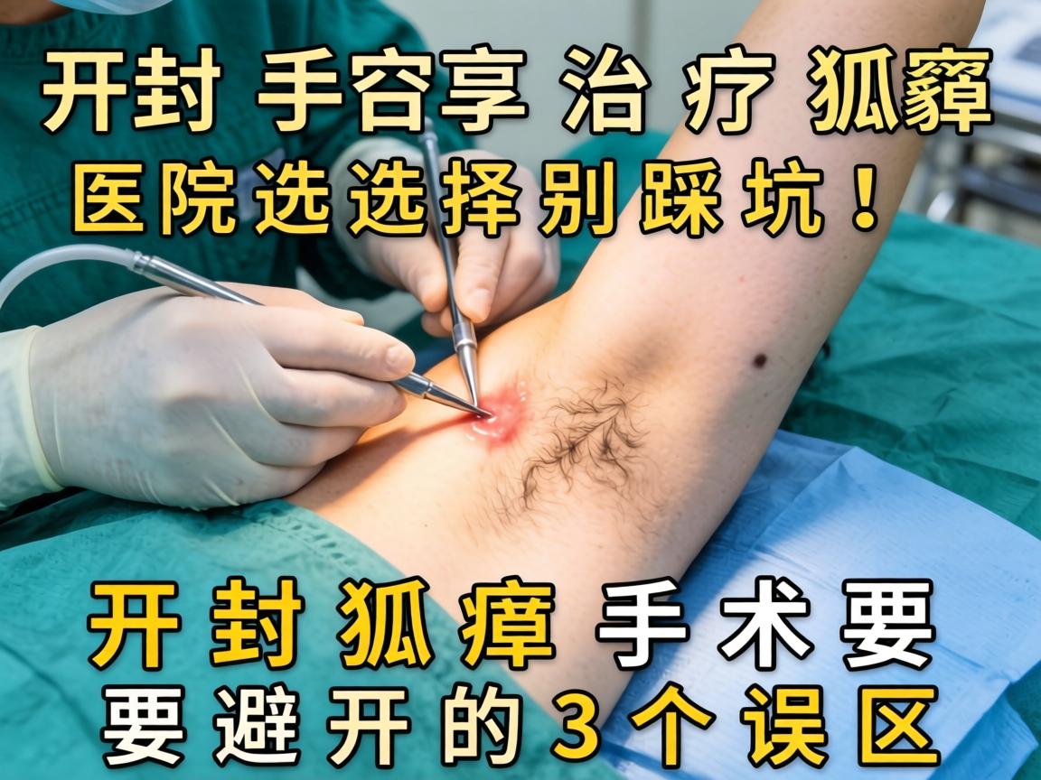 开封手术治疗狐臭，医院选择别踩坑！开封狐臭手术要避开的3个误区