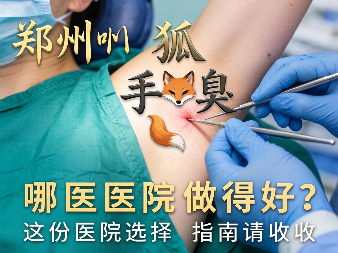 郑州狐臭手术哪医院做得好？这份医院选择指南请收好