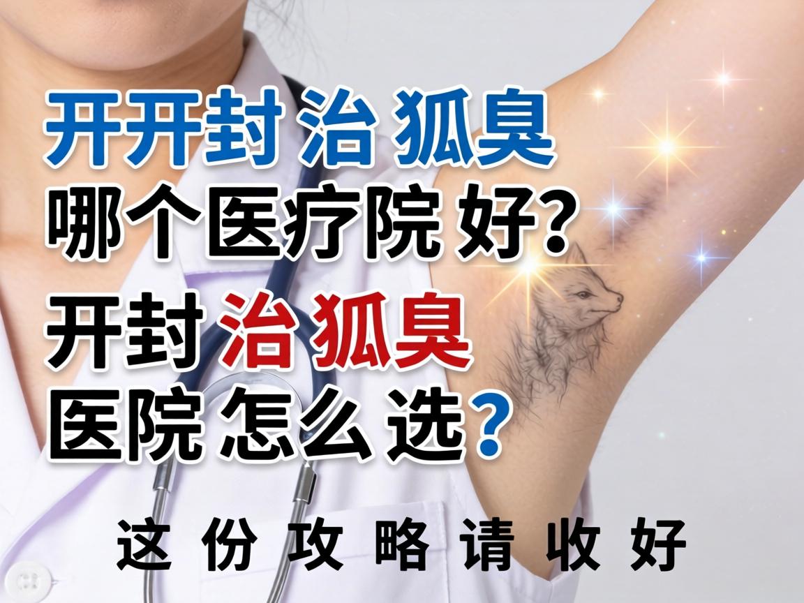 开封治狐臭哪个医院好？开封治狐臭医院怎么选？这份攻略请收好