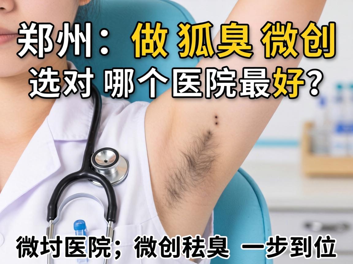 郑州做狐臭微创哪个医院最好？选对医院，微创祛臭一步到位